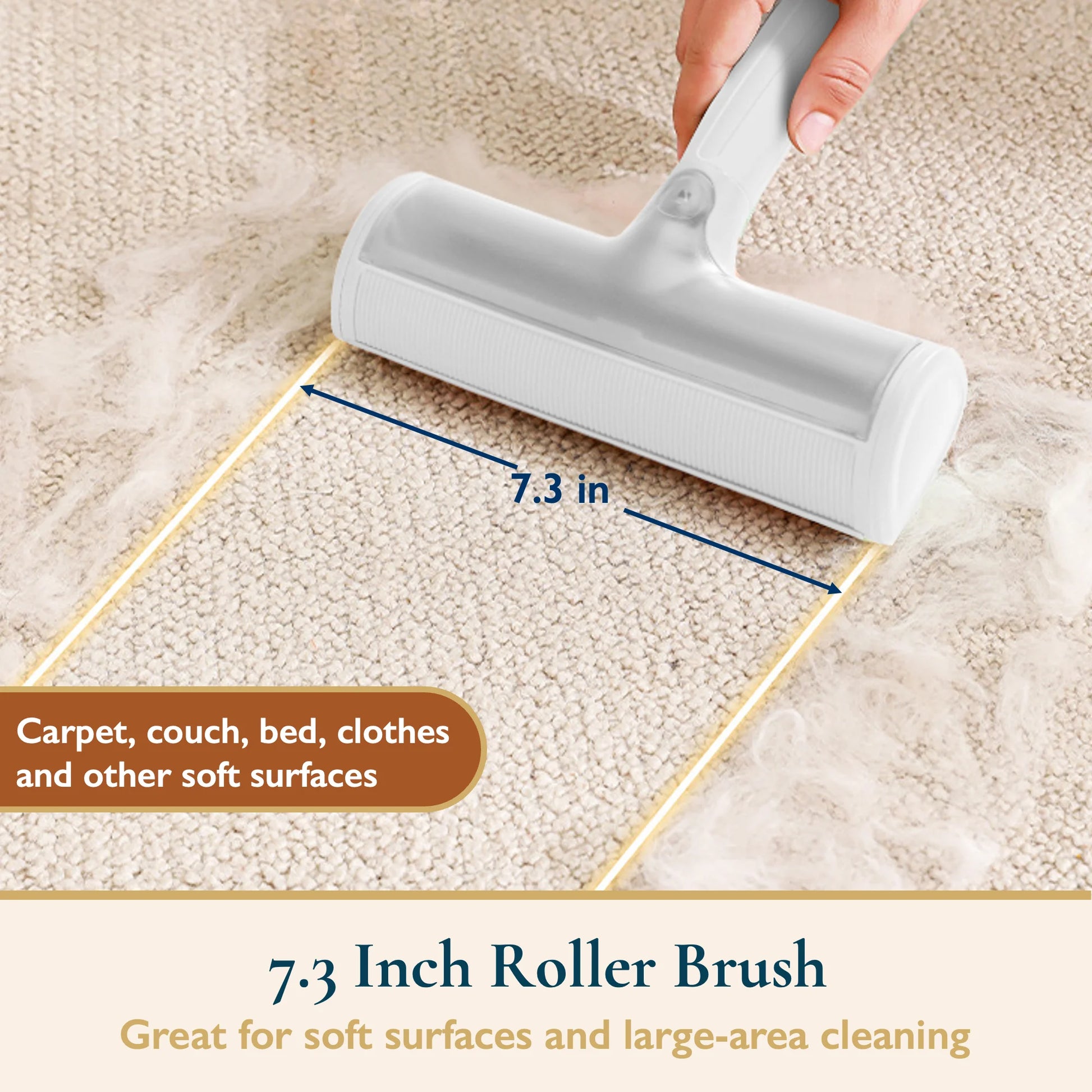 Portable Pet Hair Remover – Reusable Roller Set for Dog & Cat Fur