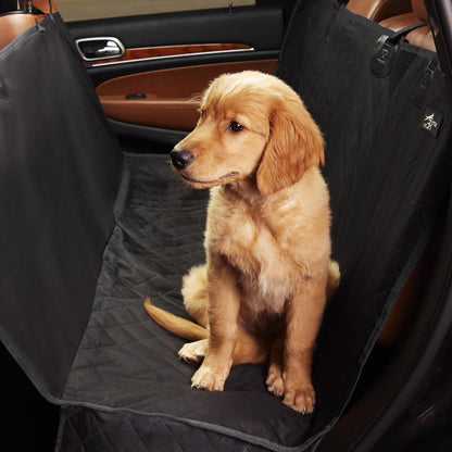 Black Waterproof Dog Car Hammock – Back Seat Protector for Cars & SUVs