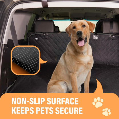 Black Waterproof Dog Car Hammock – Back Seat Protector for Cars & SUVs